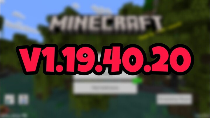 NEW MINECRAFT PE 1.19.40.20 BETA!!! Minecraft Bedrock Edition Update