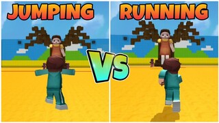 WHICH IS BETTER? JUMPING OR RUNNING? 🤔🤔SQUID GAME IN BLOCKMAN GO