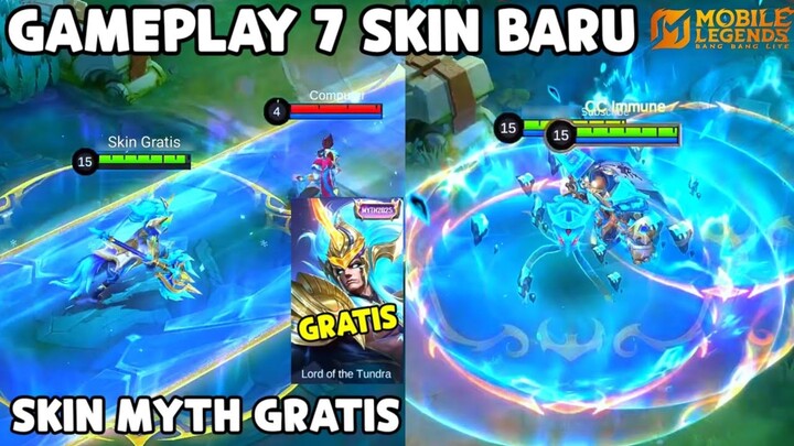 SKIN MYTH 2025 GRATIS ! GAMEPLAY 7 SKIN BARU, SKIN M7 NOVARIA & GATOT, SKIN BARU YSS, BALMOND
