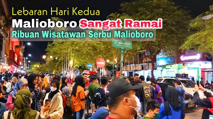 Malioboro Yogyakarta Di Malam Hari Saat Lebaran Sangat Ramai | Wisata Jogja | Terkini 2022