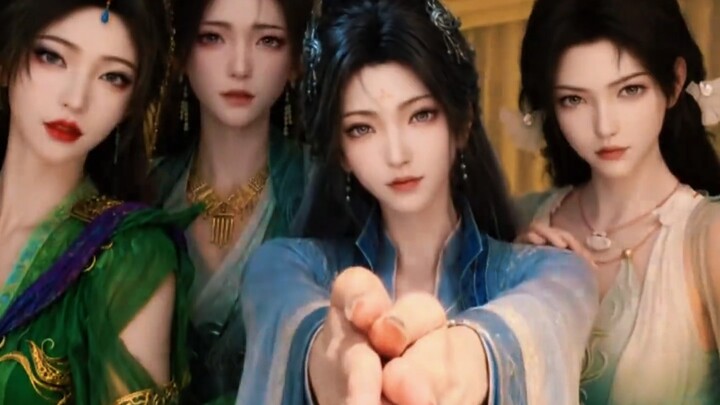 “Now taking the stage is Tiannan’s most prestigious cultivation idol group, the Four Divine Beauties