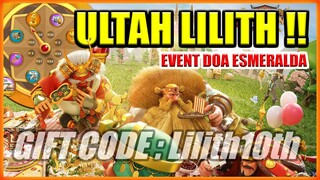 ULTAH LILITH KE 10  GIFT CODE RISE OF KINGDOMS DI VIDEO !! TUTORIAL EVENT ESMERALDA  !!