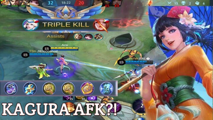 KAGURA AFK PRANK?! SOLO RANK GAME by Arsi | Mobile Legends Bang Bang