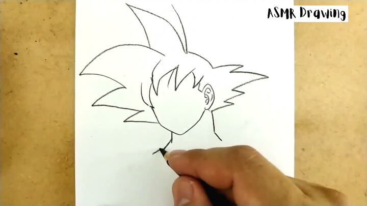 ASMR DRAWING son goku from manga dragon ball z and dragonball super - Bilibili ASMR DRAWING son goku from manga dragon ball z and dragonball super - Bilibili
