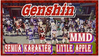 [Genshin, MMD] Semua karakter di Teyvat menarikan Little Apple