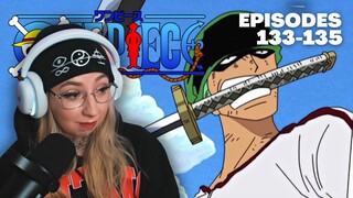BIG BRO ZORO! | One Piece Episode 133, 134 & 135 Reaction