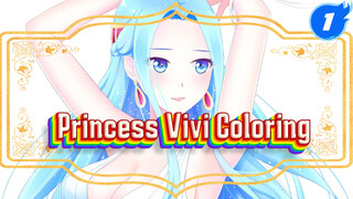 Coloring Process of Princess Vivi | One Piece / Average-level Tablet Painting_1