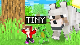 MAIZEN and MIKEY Became TINY in Minecraft! - Funny Story (JJ TV)