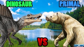 Spinosaurus vs Megatherium | SPORE