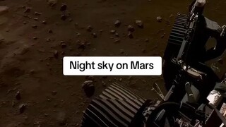 night sky and star on mars