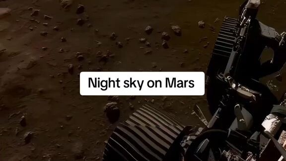 night sky and star on mars