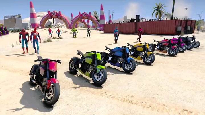 gtaV spiderman stops the bank