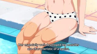 Well developed leg muscles