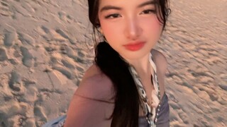 Enjoying at the beach
