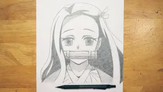 Anime Drawing | How to Draw Nezuko Easy Step by Step | Demon Slayer