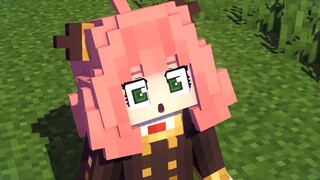 [SPY×FAMILY x Minecraft animation] Arnia juga ingin bermain Minecraft (Penulis: Skincraftxza )