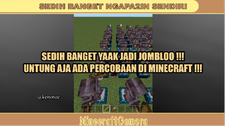 SELALU ADA PERCOBAAN DI MINECRAFT ❗❗❗