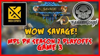 Wow! Suma-Savage! Execration vs Bren Esports | MPL PH Season 2 Playoffs - MLBB