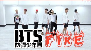 【Ky】绿屏走位抢C位，和防弹一起跳FIRE火！？