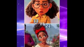 How old are everyone from Encanto vs Turning Red
