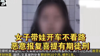 女子带娃开车不看路，恶意报复喜提有期徒刑——【376期】