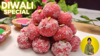 10 मिनट में बनाएं हलवाई जैसे नारियल लड्डू | Nariyal Ladoo Recipe | Instant Coconut Laddu #diwali #24