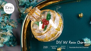 【UV レジン高難易度の製作】DIYでクリスマスツリー🎄オーナメントを作りました。 UV Resin-DIY a Christmas Tree 🎄 Ornament