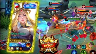 HOW TO EASY GET MVP WITH KADITA?! 🔥 | KADITA BEST BUILD 2022 | TOP GLOBAL KADITA GAMEPLAY