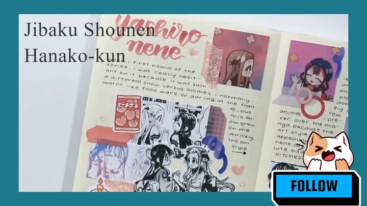 Journaling anime | Yashiro Nene | Akane aoi |  Jibaku Shounen Hanako-kun