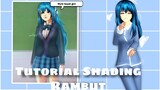 🐳"Tutorial Shading Rambut Sakura School Simulator"🐳(Biru/blue)