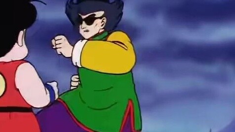 How cowardly was the young Kame-sennin? He didn't dare to confront Crane-sennin head-on.