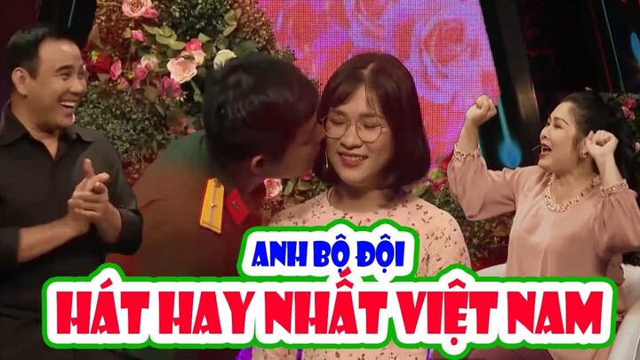 Anh bộ đội HÁT HAY NHẤT VIỆT NAM vừa cất giọng đã ĐỐN GỤC TIM nàng Biên tập viên xinh như hotgirl