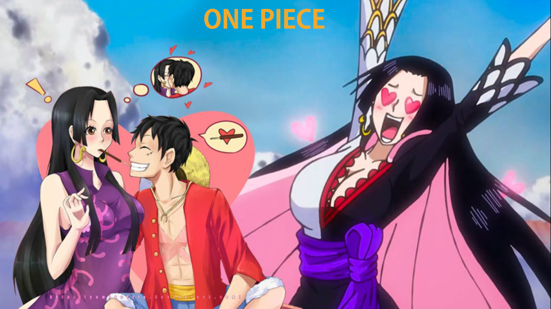 MAD]Sweet scenes of Luffy and Hancock|<ONE PIECE> - BiliBili