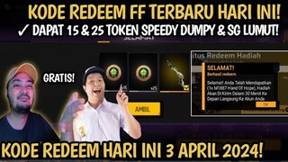 KODE REDEEM FREE FIRE TERBARU 3 APRIL 2024 HARI INI | KODE REDEEM FF TERBARU 3 APRIL 2024
