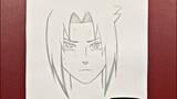 Anime drawing | how to draw Sasuke Uchiha easy steps