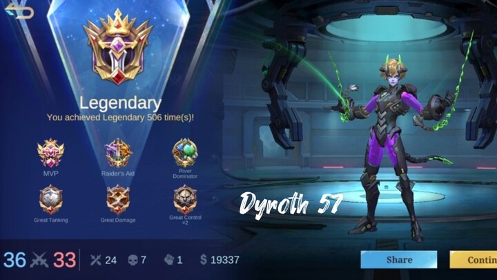 From Roam, to Gold and then Exp lane | JemzInGame Dyroth Plays (57) | Mobile Legendsa