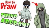 How to Draw Shino Aburame | Naruto