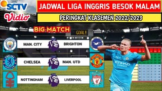 JADWAL LIGA INGGRIS PEKAN 13 BESOK MALAM