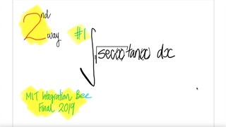 2nd/2 ways: #1 2019 MIT Integration Bee Final