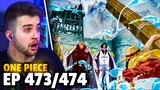 LUFFY VS THE ADMIRALS!! One Piece Episode 473 & 474 REACTION + REVIEW