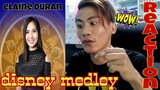 disney medley-elaine duran | REACTION VIDEO