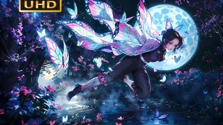 [4K] Elegant! The fourth style of insect breathing, Shinobu's smile is a lingering memory for her si