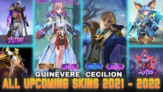 GUINEVERE CYBERPUNK SKIN & ALL UPCOMING SKINS 2021 - 2022 🤑🤑 | Mobile Legends #WhatsNEXT Ep.135