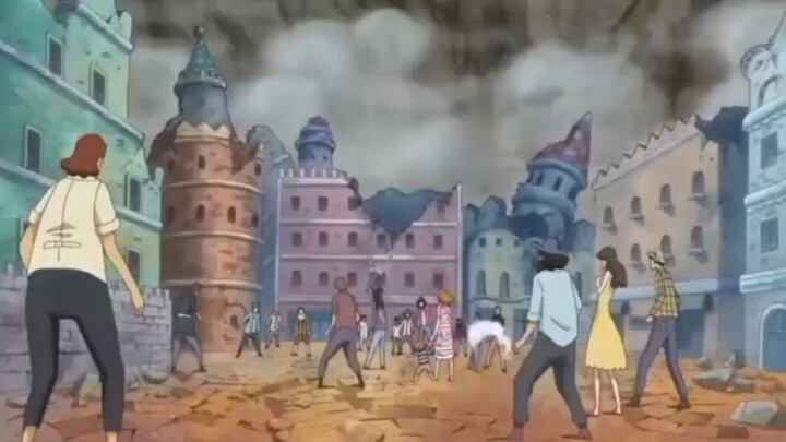 one piece Luffy vs tanjiro