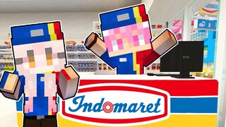 MOMON & ATUN bangun INDOMARET yang PALING BESAR di MINECRAFT ft @BANGJBLOX