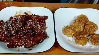 【吃冰达人今日份美食】今天做酥黄菜，蜜汁鸡翅吃！