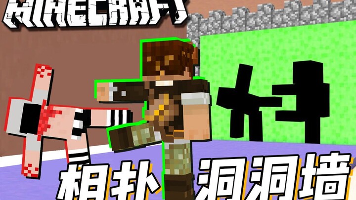 Minecraft Real Cave Wall Sumo Wrestling