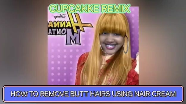 How to remove butt hairs using Nair cream (cupcakke remix)