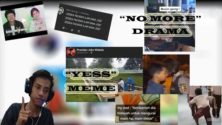 NO MORE DRAMA !! MEME INDONESIA !! - REACTION INSTAGRAM MEME INDONESIA !! #weekend