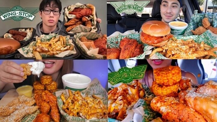 WINGSTOP MUKBANG ASMR COMPILATION